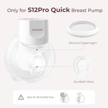 Momcozy S12 Pro Quick Replacement Accessories, Duckbill Valves, 4 Counts - size: Duckbill Valves 4pcs (Only for S12ProQuick)