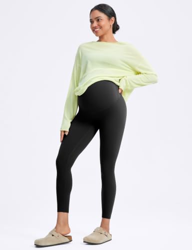 POSHDIVAH Creamluxe Maternity Leggings 25"/28" - color: Black, size: Large