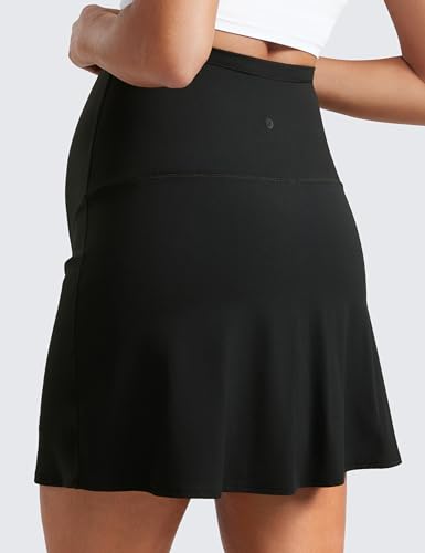 CRZ YOGA Maternity A Line Golf Skirts - color: Black, size: X-Small