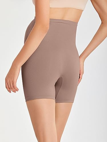 Gratlin Women's Maternity Shapewear Shorts - color: Brown Purple, size: Medium