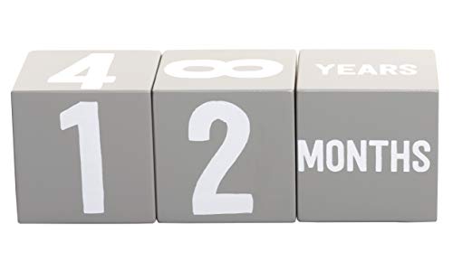 Kate & Milo First Moments Wooden Baby Milestone Blocks - color: Age Blocks