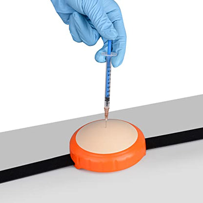 Injection Practice Pad, Wearable IM and SQ Training Model - color: Orange