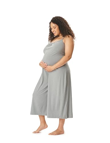 Motherhood Maternity Women's Lounge Romper - color: Heather Grey, size: Small