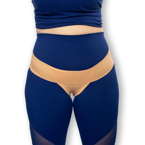 Pelvic Support Belt for Women | Pregnancy & Postpartum Uterus Girdle | SPD, Bladder Support, Vulvar Varicosities Relief | Low Waist - Beach Sand (XXL- Brief size 32 fits waist up to 39 inches) - color: Beach Sand, size: XX-Large