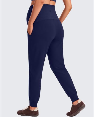 G4Free EverGoing Maternity Joggers with Pockets Drawstring Pregnancy Pants - color: Royal Blue, size: X-Small