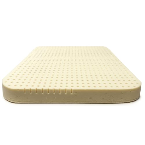 Organic Latex Seat Cushion 2" Medium, Removable Black Cover, 1-Pk - color: Black Removable Cotton Cover, size: 2" Medium