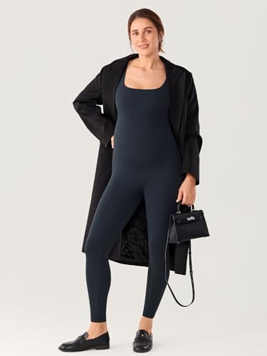 MOMANDA Maternity Jumpsuit Leggings 25" - color: True Navy, size: X-Small