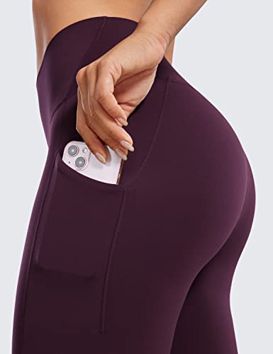 CRZ YOGA Butterluxe Biker Shorts Pockets 8" - color: Deep Purple, size: Medium