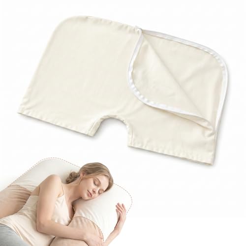 100% Organic Cotton Pregnancy Pillowcase for U-Shaped Pregnancy Pillow - size: 19.5"x29"