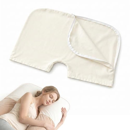 100% Organic Cotton Pregnancy Pillowcase for U-Shaped Pregnancy Pillow - size: 19.5"x29"