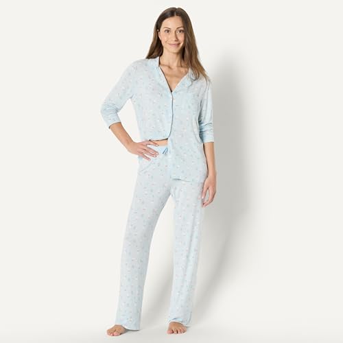 Amazon Essentials x Sofia Grainge Mommy and Me Long Sleeve Pajama Set - color: Light Blue Geese, size: X-Large