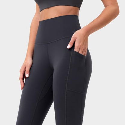 Colorfulkoala Essential 7/8 Leggings with Pockets - color: Charcoal Grey, size: X-Large