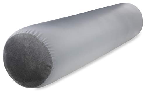Microbead Body Pillow, Side Sleeping & Pregnancy, 48x8 in, Dark Grey - color: Dark Grey, size: Pillow & Cover