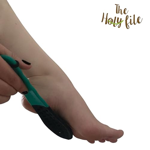 Holy Coarse Foot File (Teal Color), Callus Remover, Double Sided, Wet or Dry