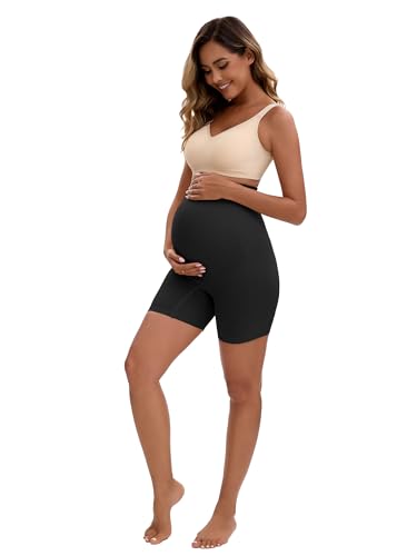 Allegra K Womens Maternity Underwear High Waisted Shaping Briefs Over Bump Pregnancy Belly Support - color: Black, size: Small