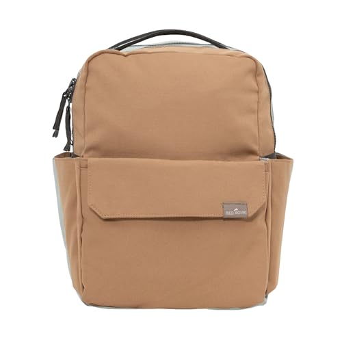 Mini Roo Diaper Bag Backpack, Toffee Brown Baby Bag - 6 Pocket Daily Use - color: Toffee
