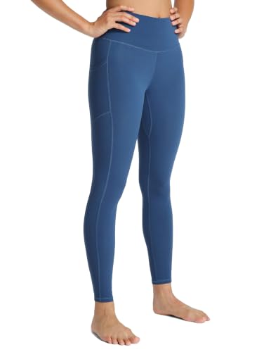 Colorfulkoala Essential 7/8 Leggings with Pockets - color: Blue Grouper, size: X-Large