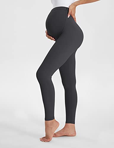 Buttergene Maternity Leggings Buttery-Soft 28'' Maternity Yoga Pants - color: 3pack Black/Darkgrey/Navy, size: X-Large