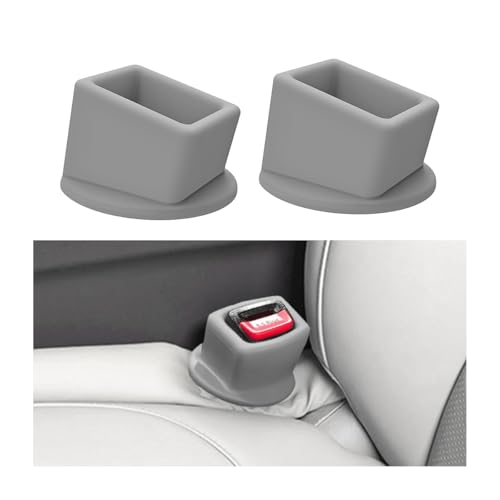 Bittwee Seat Belt Buckle Holder Car Seatbelt Fixer, Grey - color: Gray