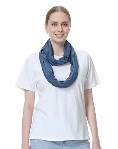 NeoTech Care Baby Nursing Cover Breastfeeding Scarf | Soft Fabric (Blue) - color: Blue