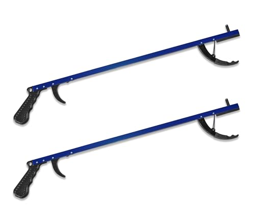 Rehabilitation Advantage 26" Reacher Grabber Tool Set of 2, Blue