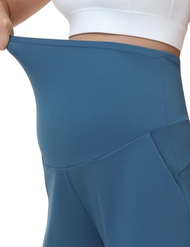 Women's Maternity Casual Shorts - color: Blue, size: Medium