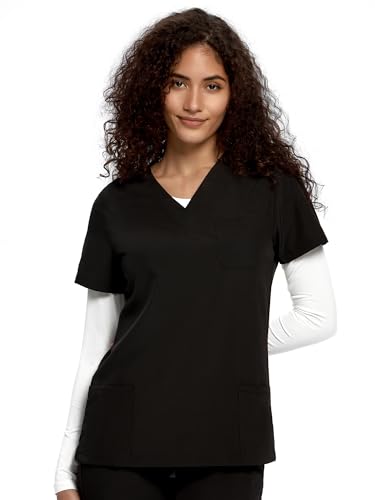 COZYFIT Underscrub Long Sleeve Women, Scrubs Undershirts, Crew Neck - color: White, size: 4X-Large