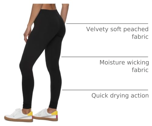 Felina Velvety Super Soft Lightweight Leggings - color: Black, size: X-Large