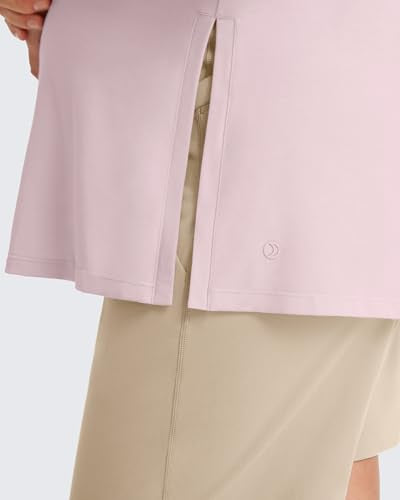 G4Free Lyocell Maternity Tank Tops Pregnancy Sleeveless Workout Shirts - color: Light Pink, size: Medium