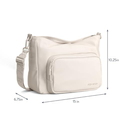 Itzy Ritzy Belong Cargo Caddy Stroller Organizer & Crossbody Bag (Cream) - color: Cream