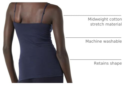 Amazon Essentials Women's Slim-Fit Camisole for Layering and Everyday Wear, Pack of 4 - color: 4-pack Dark Multi, size: Small