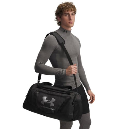 Under Armour Undeniable 5.0 Duffle - color: (011) Black Medium Heather / Black / Metallic Silver, size: Small (40L)