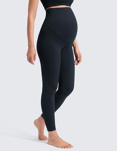 CRZ YOGA Maternity No Front Seam Legging 25" - color: True Navy, size: Large