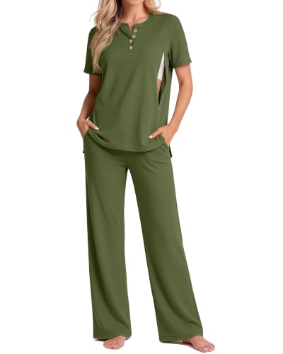 Women Maternity Nursing Set - color: Army Green, size: XX-Large
