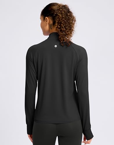 G Gradual Women's Sun Protection Lightweight Athletic Jacket Zip Up Jacket - color: Black, size: 3X-Large