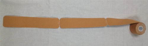 Therapist’s Choice® Kinesiology Tape Pre-Cut Roll (Beige) - color: Beige