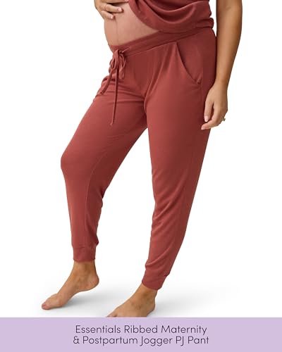 Kindred Bravely Essentials Ribbed Maternity Joggers Lounge Pants Postpartum - color: Black, size: Large