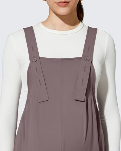 G4Free Shiftready Maternity Jumpsuit Pregnancy Overalls Adjustable Casual - color: Taupe, size: X-Large