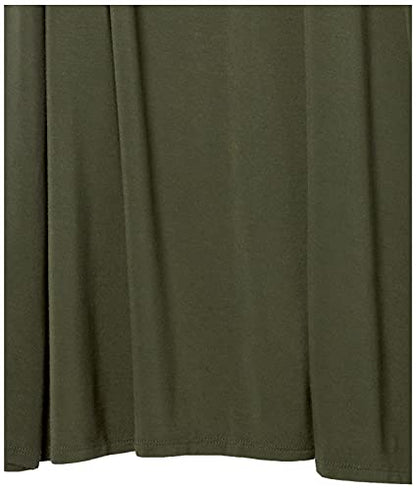 Amazon Essentials Women's Short-Sleeve Maxi Dress - color: Dark Olive, size: Large