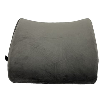 Bookishbunny Premium Memory Foam Lumbar Support Cushion Pillow (Gray) - color: Gray