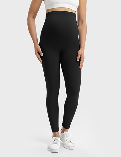 Buttergene 1 Pack Buttery-Soft Maternity Leggings - color: Ink Black, size: Small