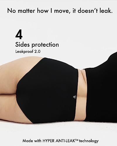 LEAKPROOF2.0 Seamless High Rise Period Underwear for Women - color: Multi Combo, size: Large-X-Large