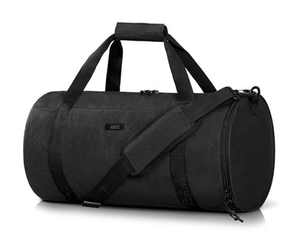 MIER Small Gym Duffle Bag with Shoe Compartment & Wet Pocket, 24L, Black - color: black, size: 24L