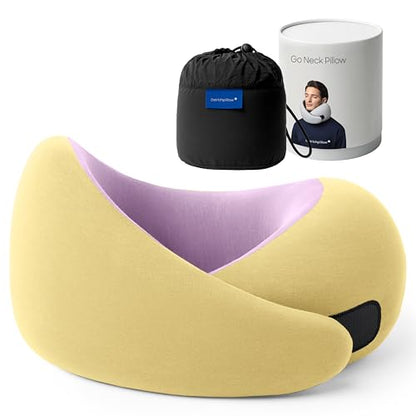 Ostrichpillow GO Travel Pillow, 360° Memory Foam Support, Soft & Washable - color: Daydream