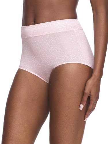 Warner's Women's No Pinching No Problems Hi Cut Brief Panty - color: Blush Petals Print, size: 5