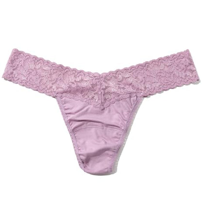hanky panky, Supima Cotton Low Rise Thong - color: Water Lily