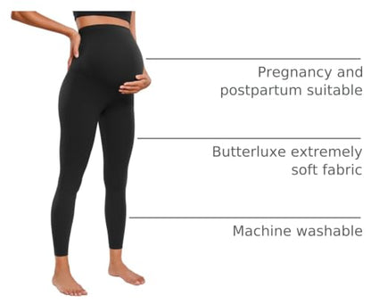 CRZ YOGA Maternity Leggings 25" - color: Black, size: X-Small