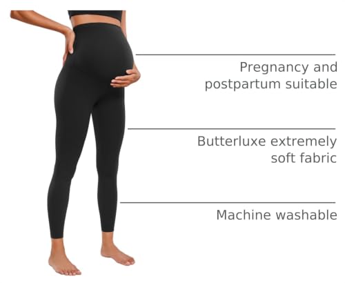 CRZ YOGA Maternity Leggings 25" - color: Black, size: X-Large