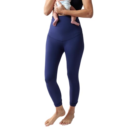 Ingrid & Isabel Basics Postpartum Compression Leggings - color: Navy Blue, size: Small