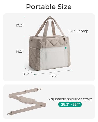 BAGSMART 38L Travel Duffle Bag, Weekender Overnight Hospital Bag